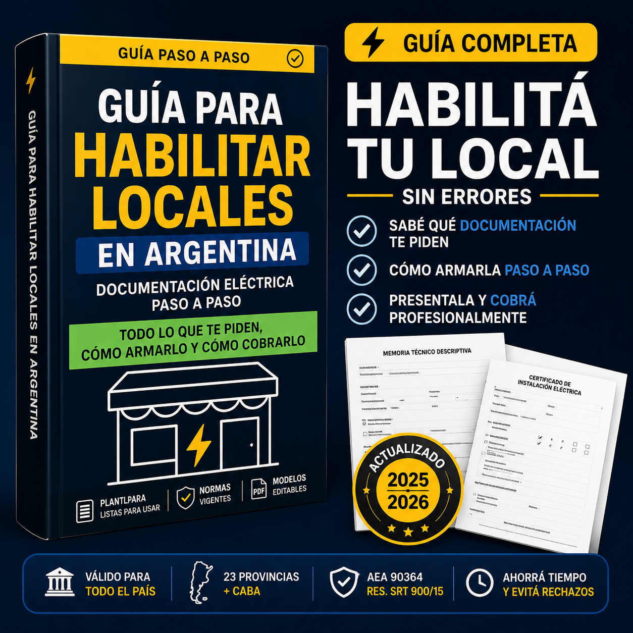 Guía para Habilitar Locales en Argentina — Documentación Eléctrica Paso a Paso